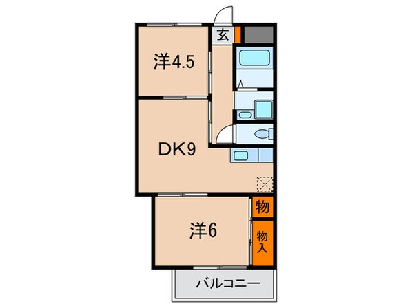 キャッスル摩耶の物件間取画像